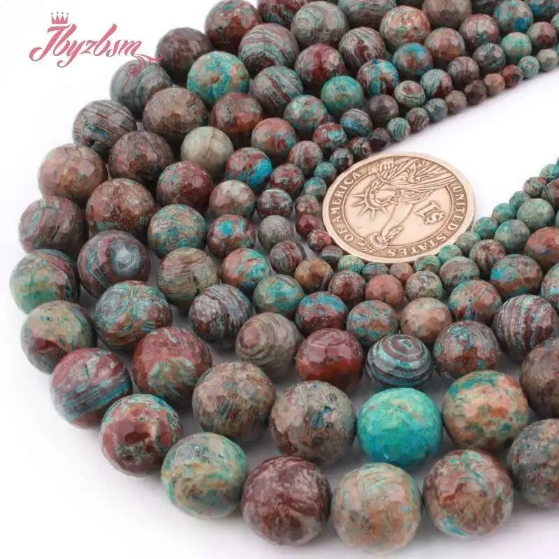 Natural Crazy Lace Agates Stone Beads Round DIY Strand 15 Inch 6/8/10/12mm For Necklace Bracelets Jewelry Making Free Shipping