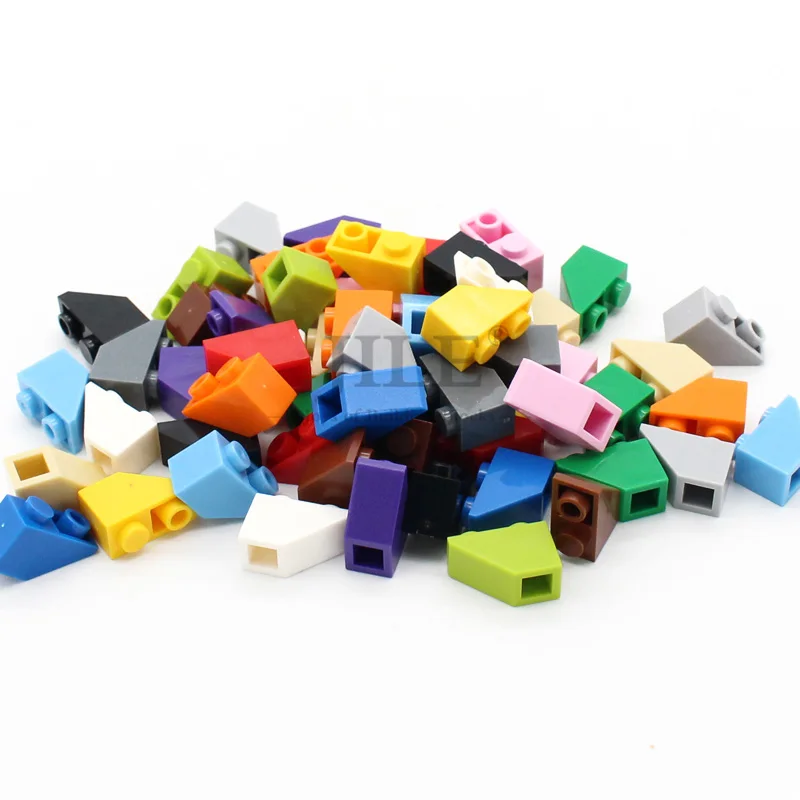 50pcs MOC 3665 Slope Inverted 45 2x1 Building Blocks Bricks Bulk Model Parts DIY Educational Creative Gift Toys