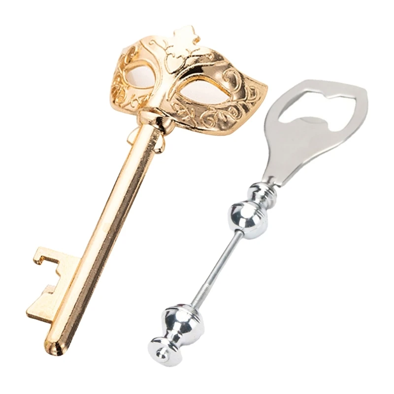 2pcs Mask Bottle Opener Simple DIY Beaded Beer Opener Reusable Bottle Opener for Home Bar Restaurant Easy to Use