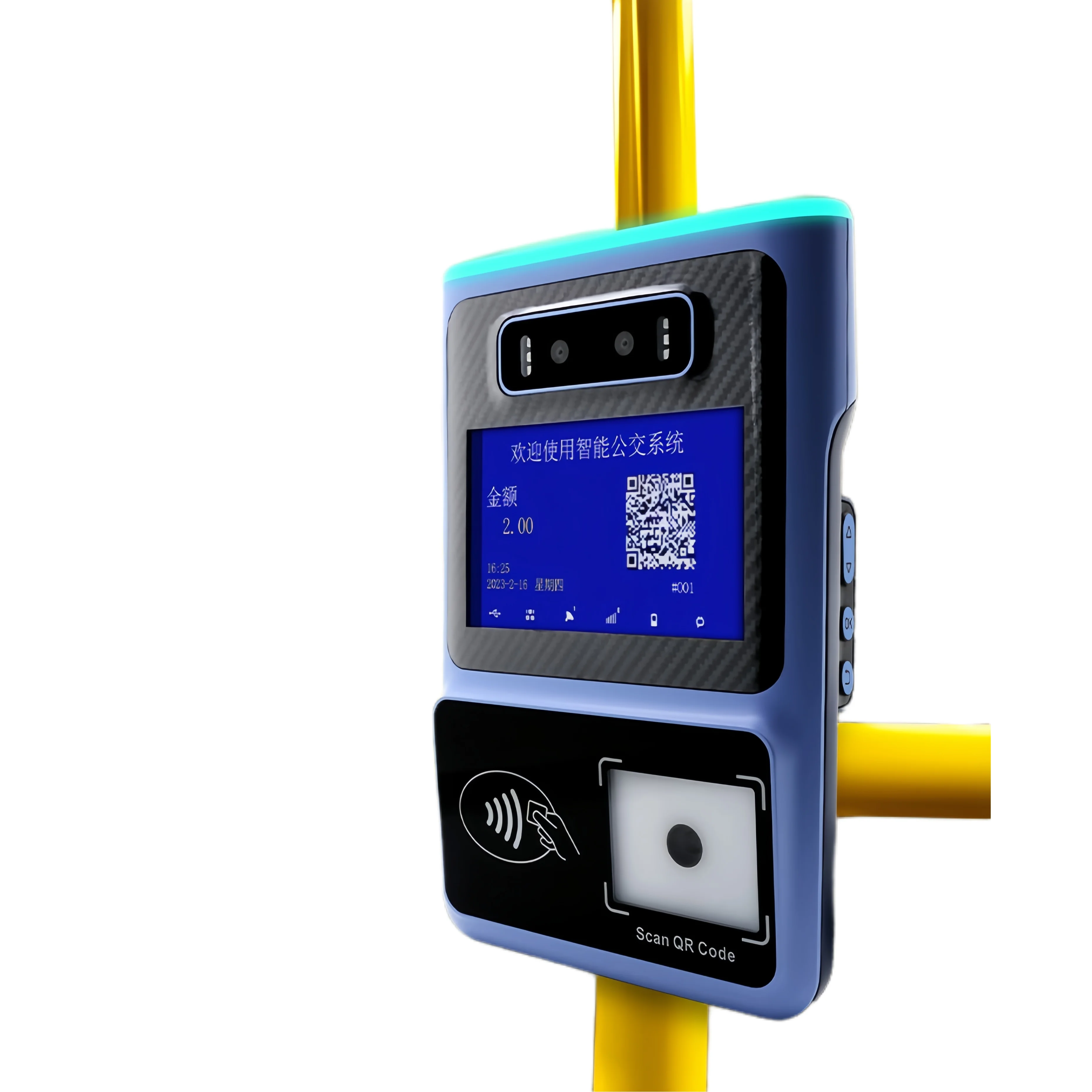 Bus Ticket Validator  Mobile Payment Nfc Terminal With  4g Wifi Facial Recognition Bus Validator