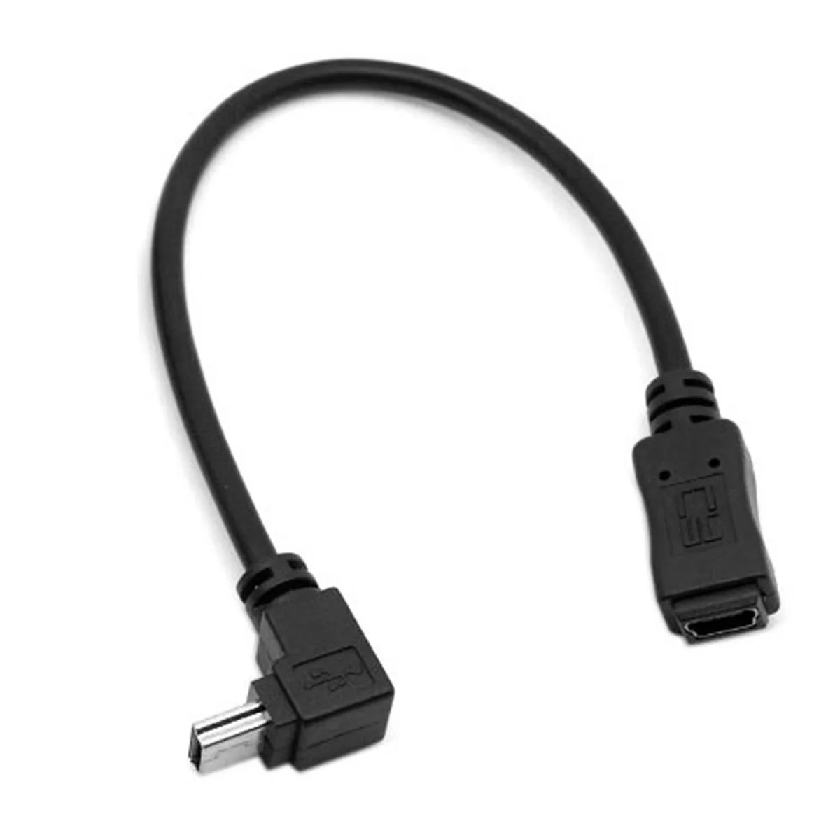 

90-градусный мини-USB 5-контактный штекерный кабель Mini USB 5-контактный гнездовой кабель Mini USB B Тип 5-контактный шнур-удлинитель с разъемом Mini USB