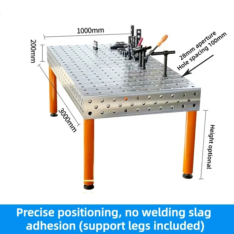 3D Flexible Perforated Welding Table Complete Fixture Kit Modular Metal Fabrication Welding Workbench （Customized）