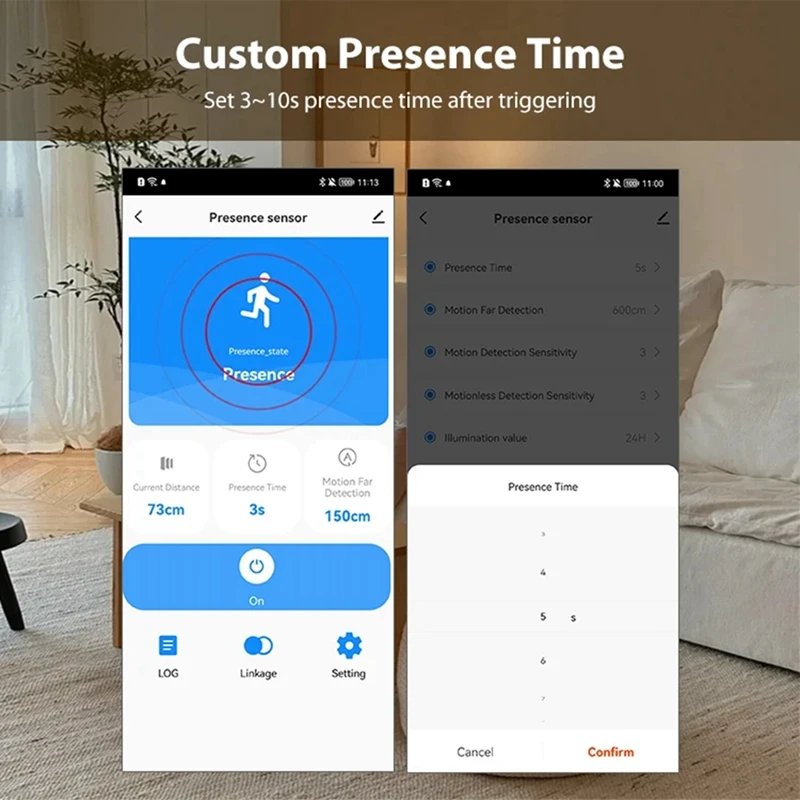 B04B-Tuya Zigbee 24G Mmwave Radar Smart Human Presence With Illumination Detector Support Light Switch 95-250V