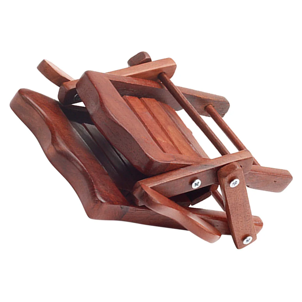 Wood Cell Phone Stand Wooden Folding Chair Cute Phone Holder Compatible Switches Kindles Tablets E-Readers Natural Wood