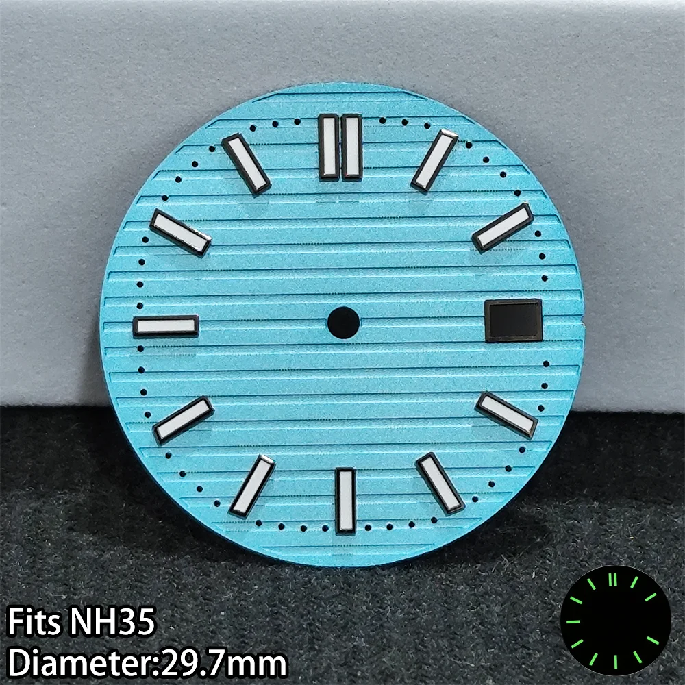 NH35 ムーブメント新着時計ケース 29.7 ミリメートルダイヤルステンレス鋼高品質部品交換品質アクセサリー