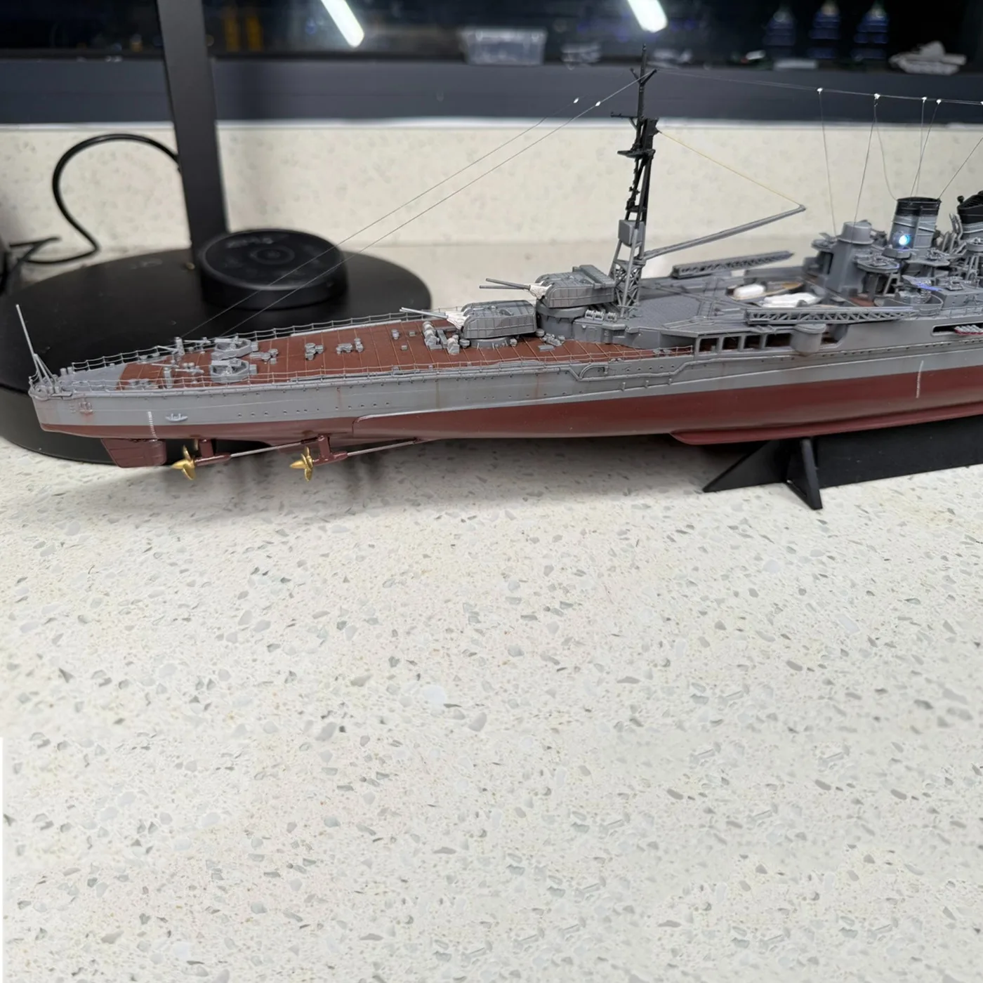 1/350 RCボート 60cm アメリカ重巡洋艦シミュレーション ラジコンボート 四モーターRCボートモデル RTR 大人向けおもちゃ ギフト