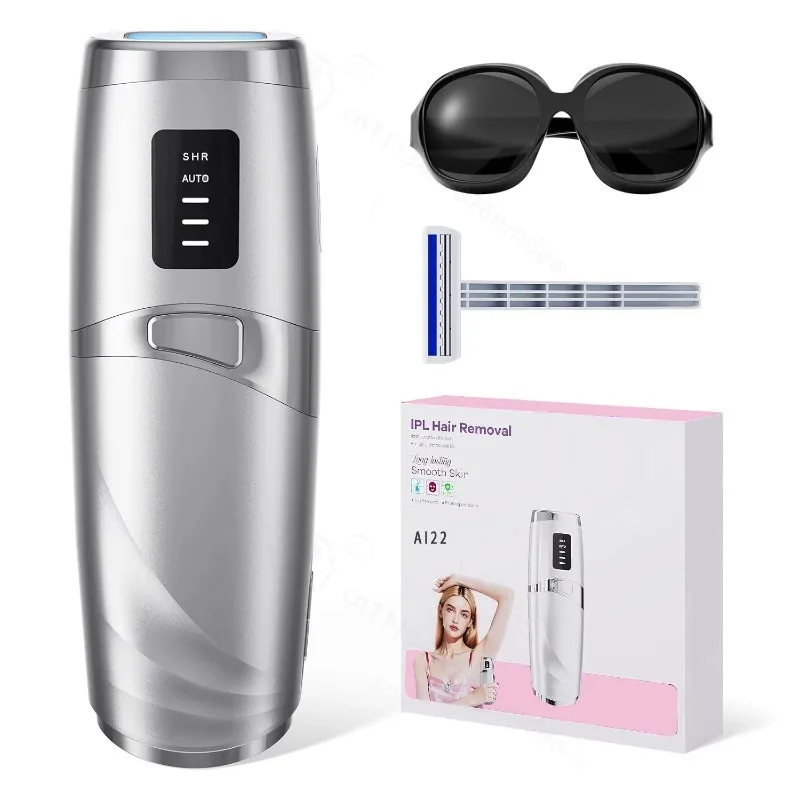 Portable Ice Cooling Hair Removal Device, IPL Photon Skin Rejuvenation Epilator For Body Lips Legs Private Area Home Use
