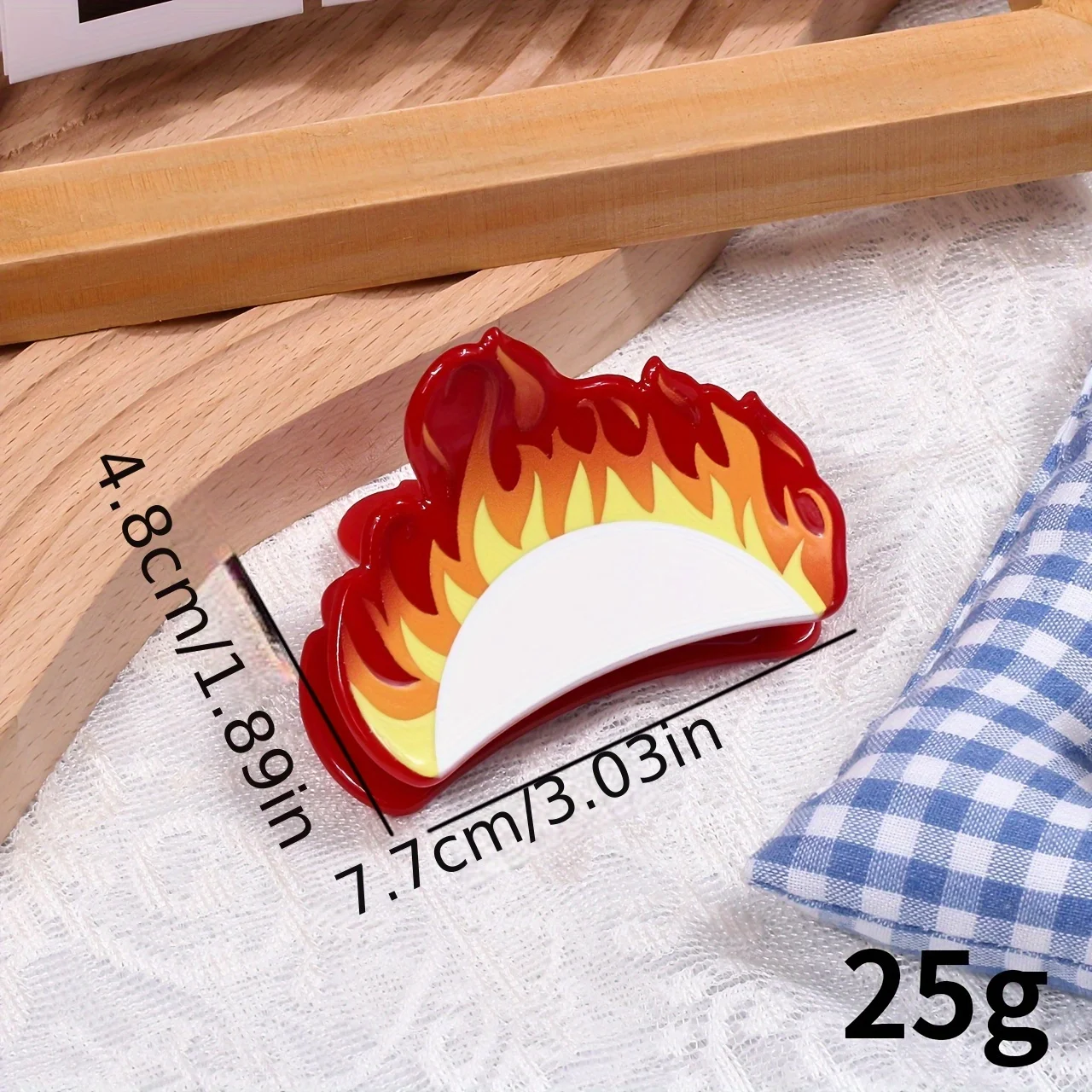 قطعة واحدة من مشبك شعر مخلب اللهب الكرتوني الفريد للاستخدام اليومي، إكسسوار شعر مزخرف لعرض مقابض شعر شخصيتك