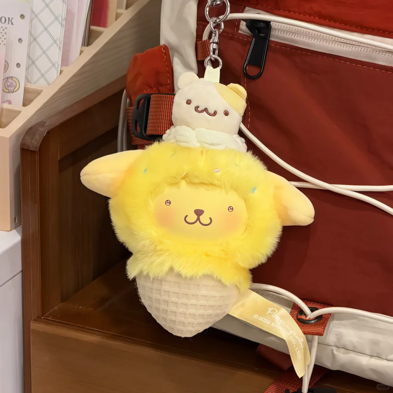 New Toptoy Sanrio Characters Mini Ice Cream Cone Plush Series Blind Box Cute Toys Collectible Figurine Pendant Trendy Girl Gifts view 3