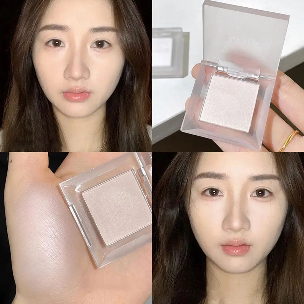 Highlighter Powder Face Brightening Contouring Palette for Tear Troughs Lightweight Concealer Shimmer Matte Makeup Kit 1.6g