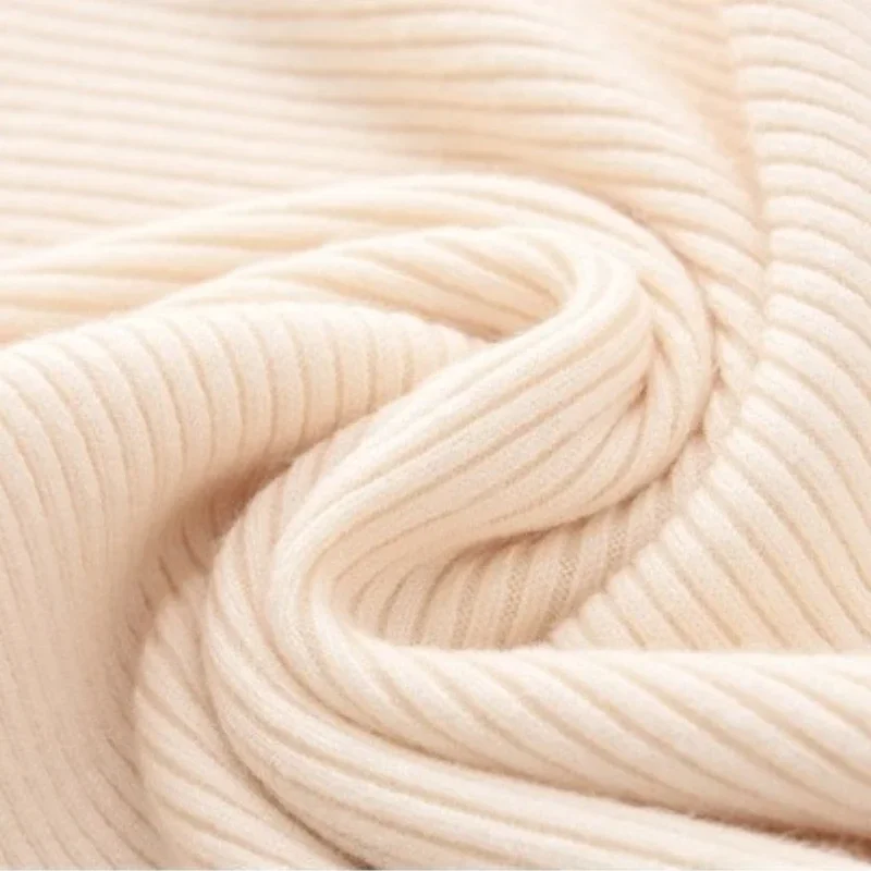 2025 Otoño Invierno capa Base Simple Tops suéter de punto para mujer borde de oreja de madera cuello alto jerseys de manga larga ropa de mujer