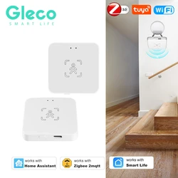 Rilevatore di presenza umana Zigbee Tuya Wifi sensore Radar a onde millimetriche con rilevamento della distanza per assistente domestico Zigbee 2Mqtt