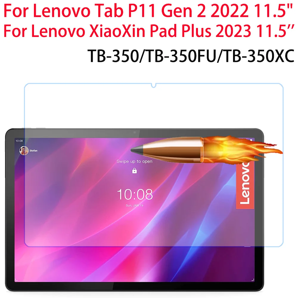 

Tempered Glass Film For Lenovo Tab P11 2nd Gen 11.5 inch 2022 Screen Protector For Lenovo XiaoXin Pad Plus 2023 11.5 TB350FU