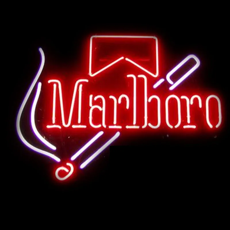 

Marlbo Neon Signs for Wall Decor Cigar Neon Lights Beer Bar Cigarette Sign Handcraft Iconic Tobacco Club Commercial Decor Lamps