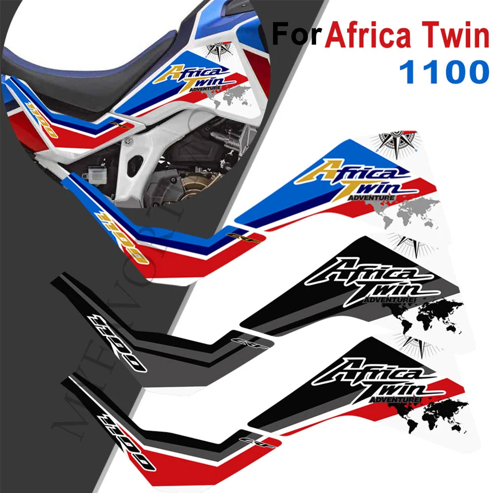 For Honda CRF1100 CRF 1100L 1100 L L1 L2 Africa Twin Adventure Sport Motorcycle Tank Pad Side Protector sticker Set