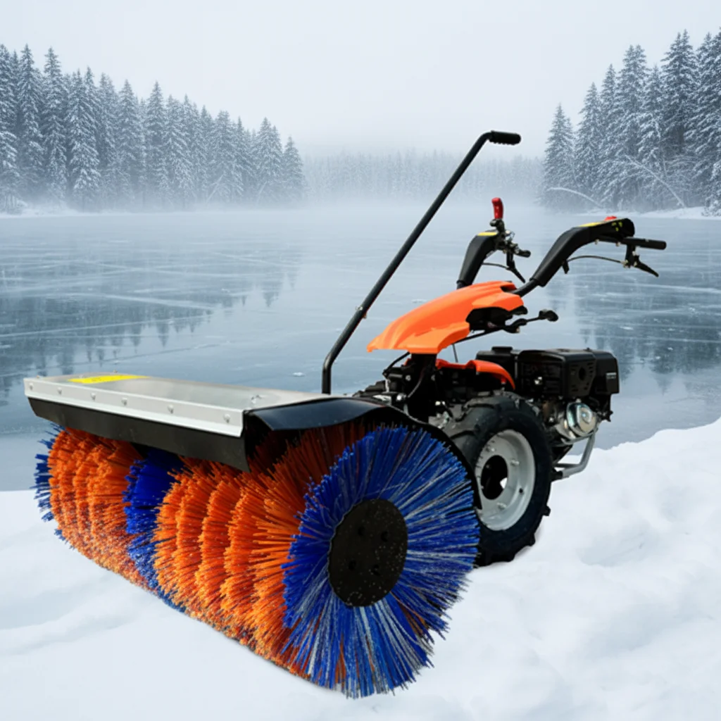 Multifunctional 6.5Hp Engine Snow Sweeper Blower Hand Push Self-Propelled Snow Removal Gas Snow Thrower