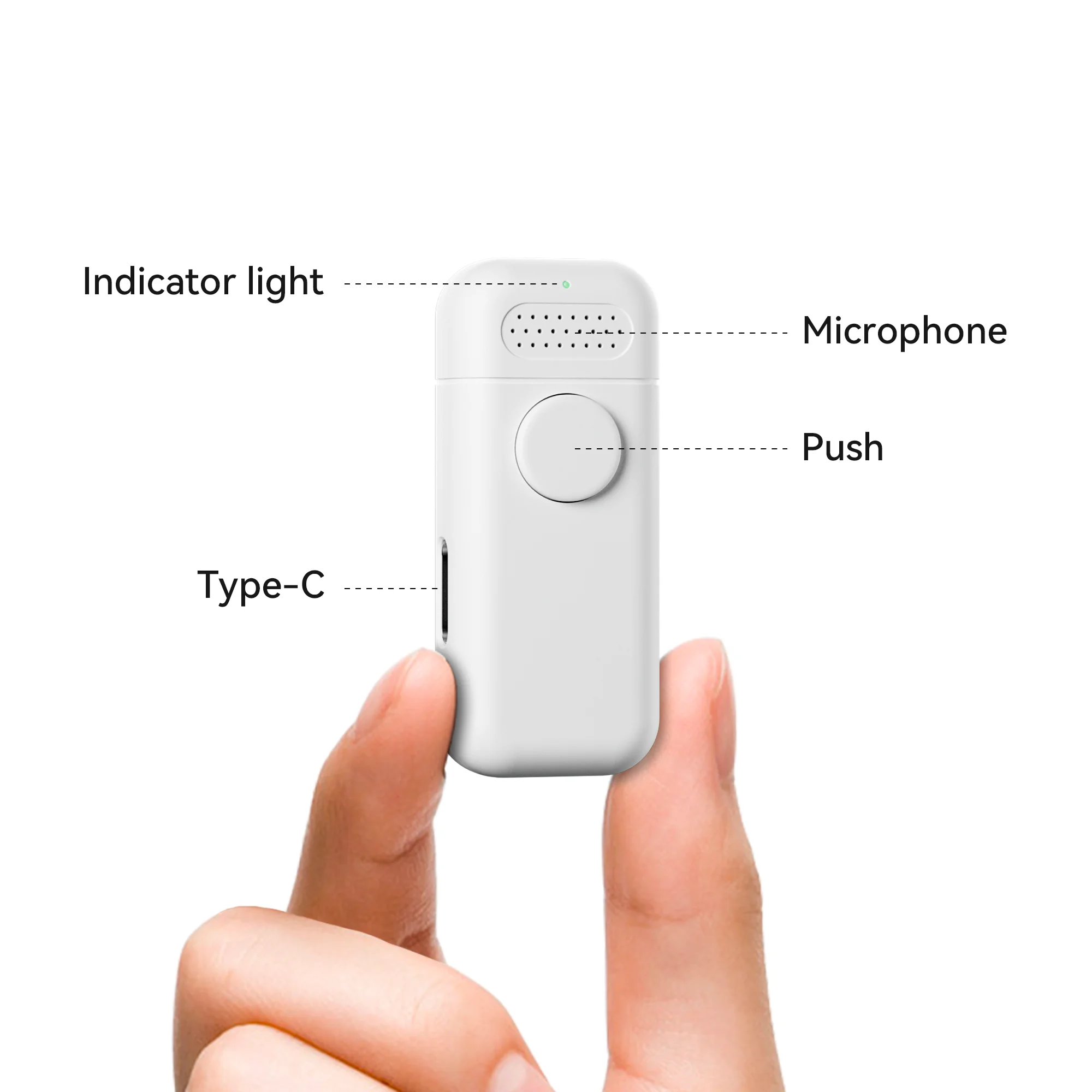 Microfone Smart AI ChatGPT mais vendido com suporte SDK e integração inteligente para cuidados de saúde