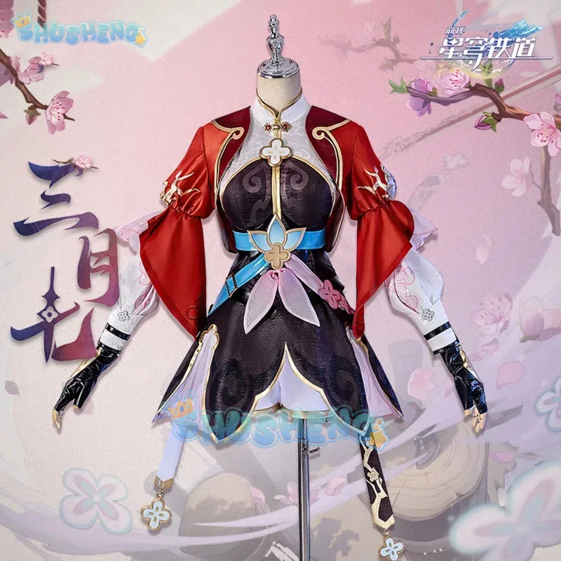 

Genshin Impact March 7th Little Junior Sister Cosplay Costume Cos Game Anime Party Uniform Hallowen Play Role Clothes Clothing