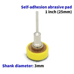 1inch Disc Sandpaper Abrasive Pad Sanding Polishing Pad W/ 3mm Shank Polishing Tool Works With Electric Grinder