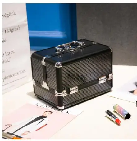 Women Multilayer Makeup Storage Suitcase Cosm etic Organizer Case Portable Makeup Container Bag Box