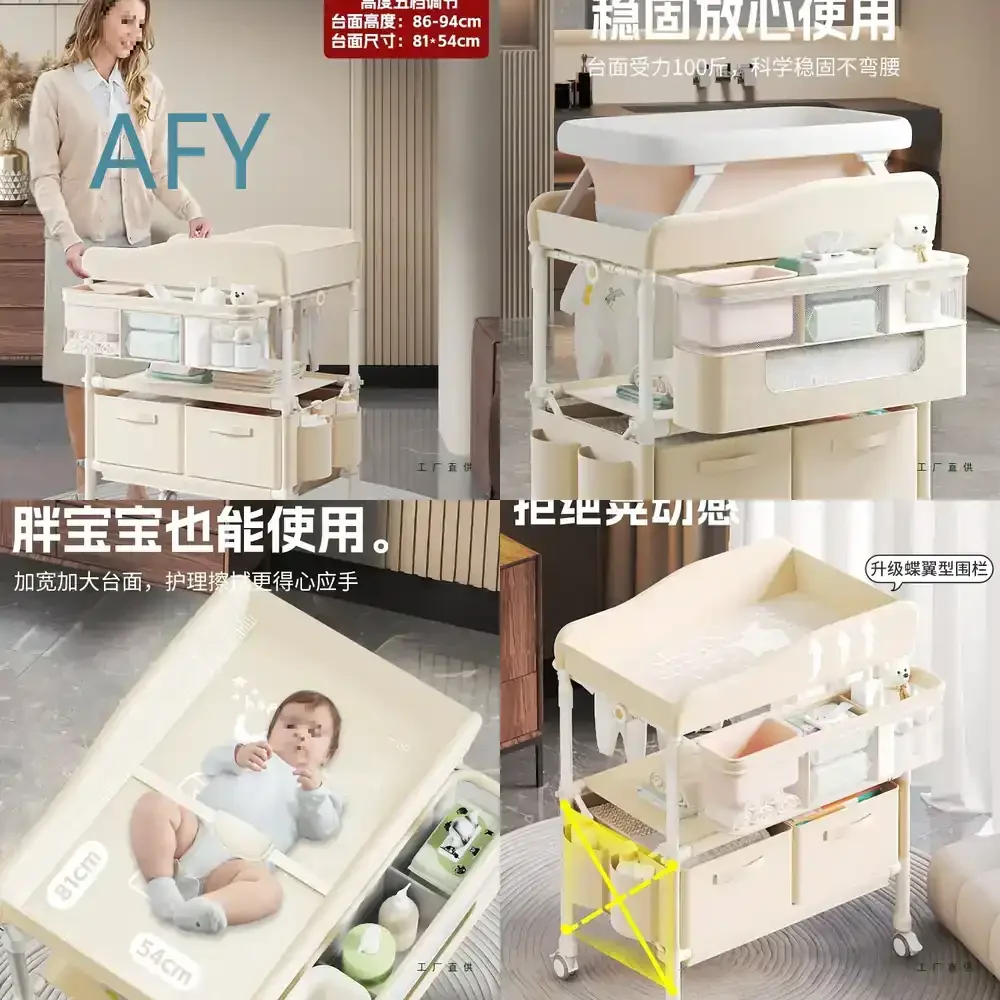 Baby Diaper Changing Table for Newborns and Infants Portable Multi-Functional Nursing Station with Bathing and Tummy Time