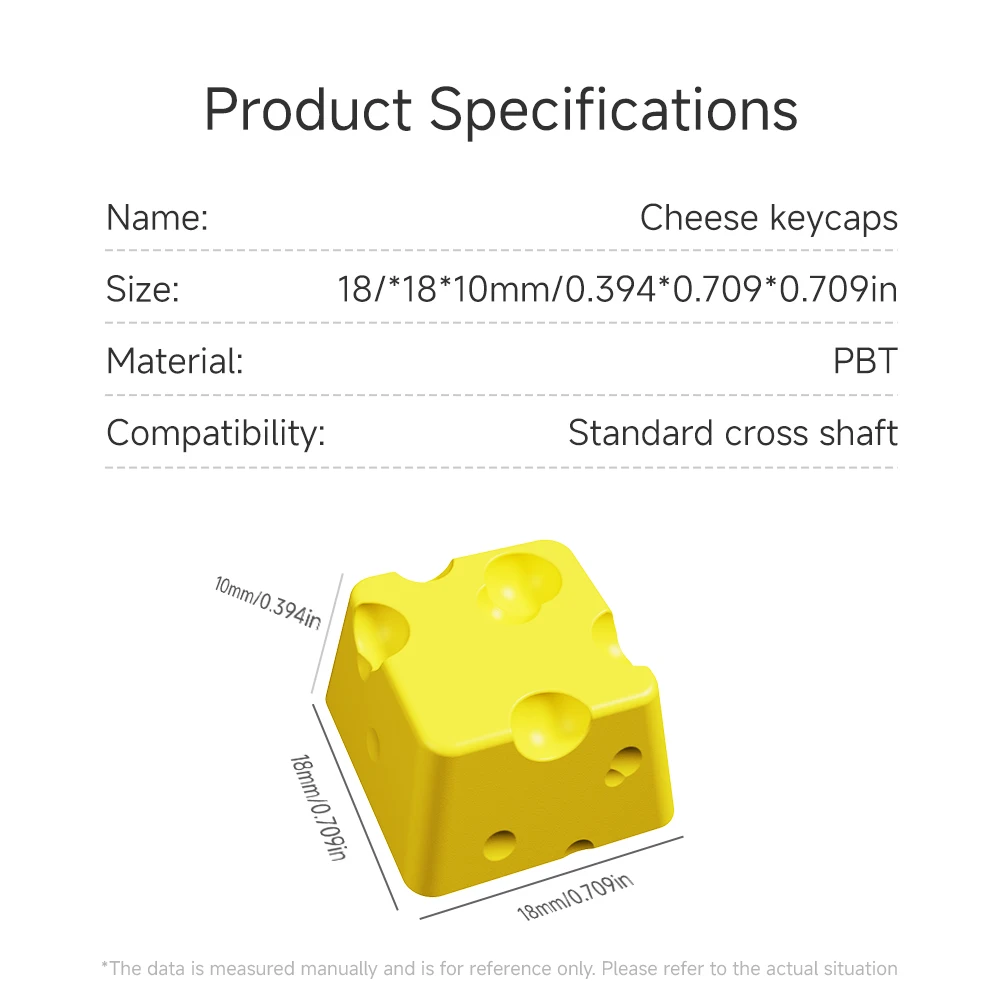 Cross Axis Mechanical Keyboard with Personalized Keycaps And Cheese Keycaps for Gaming And Typing
