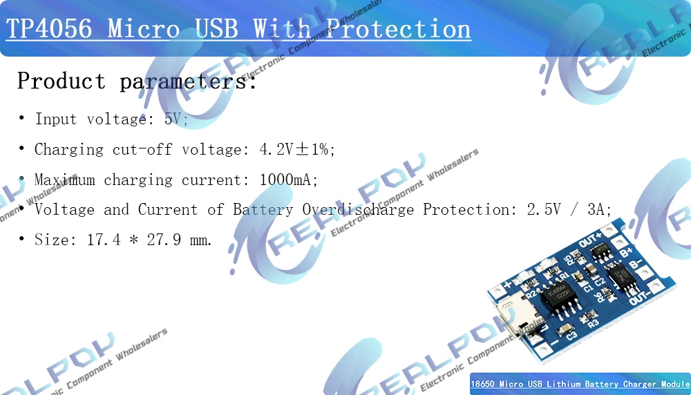Typ-C Micro Mini 5V 1a 18650 tp4056 Lithium-Batterie lade modul Lade karte mit Schutz Doppel funktionen 1a Li-Ion – Detail 2