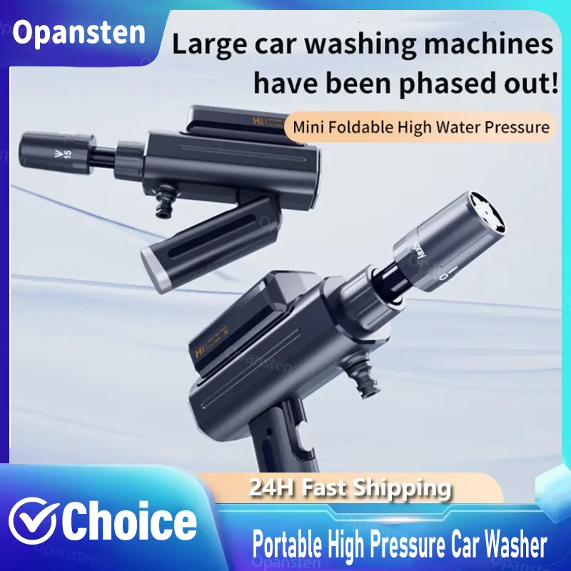 

Foldable Electric High Pressure Wireless Car Washer Water Gun 1.71Mpa Self Priming Sustain 4000mAh For Auto Home Garden Cleaning
