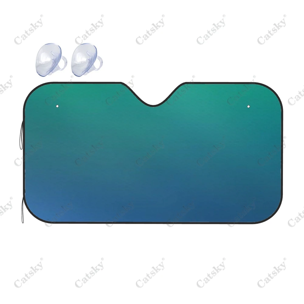 

Градиентные синие автомобильные аксессуары для интерьера, солнцезащитный козырек на лобовое стекло, складной солнцезащитный козырек, защита от УФ-лучей, козырек для внедорожника