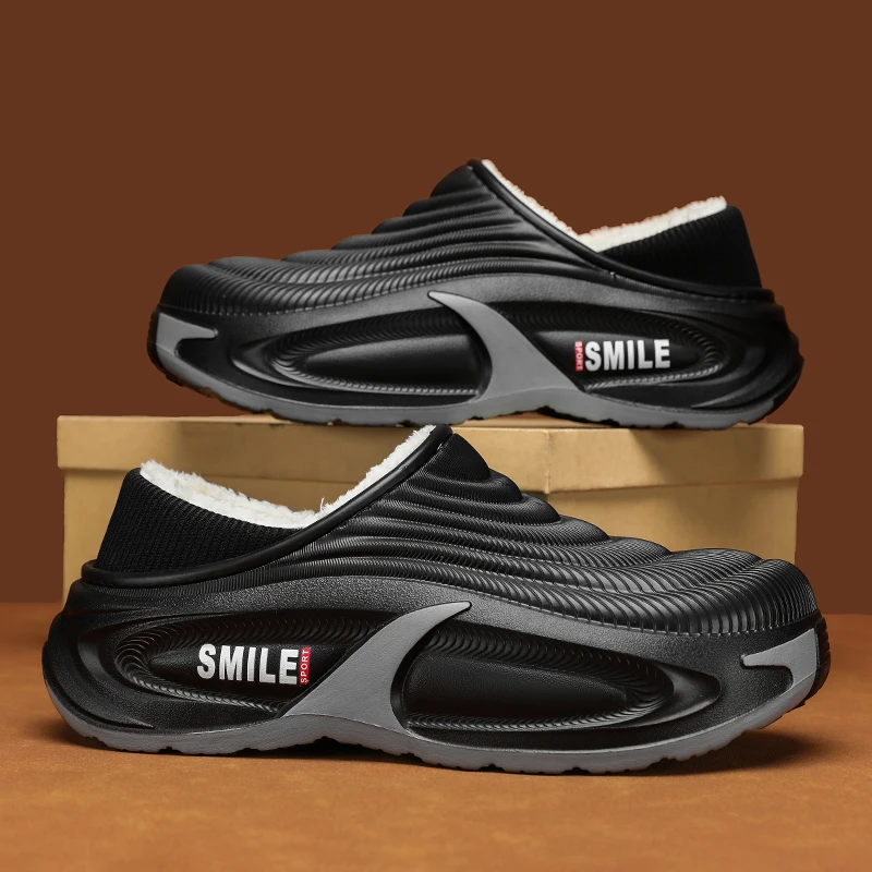 Pantofole in cotone da uomo alla moda nuove invernali scarpe calde da esterno scarpe da cuoco per interni uomo donna pantofole calde in peluche da casa impermeabili