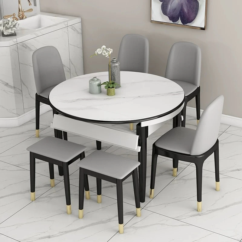 Shelving Breakfast Nook Dining Tables Pliable Office Extendable Set Dining Tables Hotel Side Mesa De Jantar Furniture Home