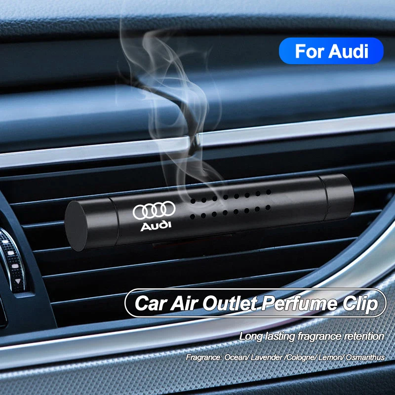 Car Air Outlet Perfume Clip Vent Diffuser Lasting Solid Aromatherapy For Audi A1 A2 A3 A4 A5 A6 A7 A8 TT Q1 Q2 Q3 Q4 Q5 Q6 Q7 Q8