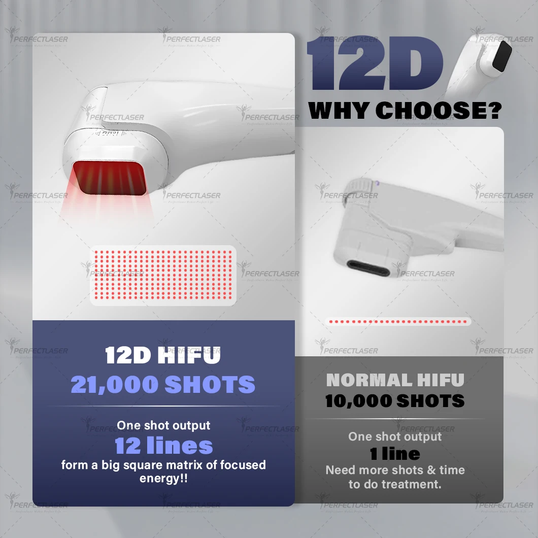 Perfectlaser 5 en 1 12D Machine de Lifting du visage Vmax Anti-âge Liposonix corps minceur resserrement Vaginal rajeunissement de la peau du visage