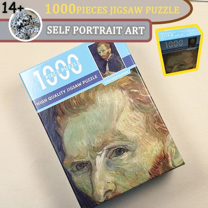 

1 Box (1000-piece) MINI Puzzles For Adults - Self Portrait Art 38x26cm (15x10.2in)|Best Christmas Gifts Holiday Presents