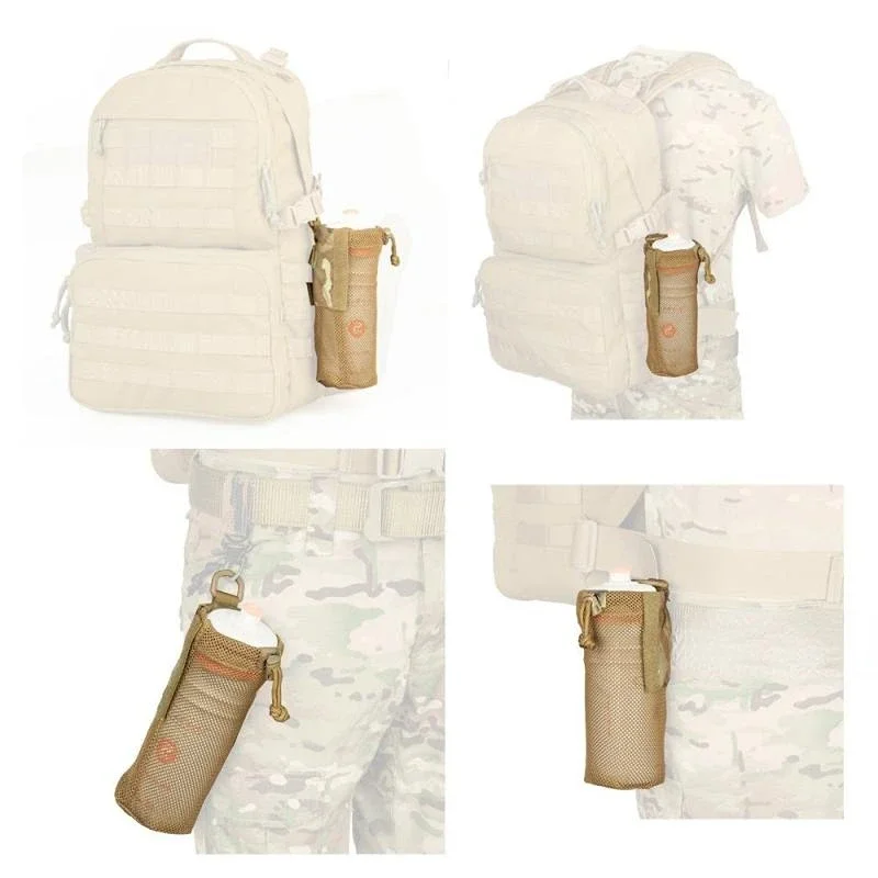 Outdoor tactical water bottle bag, water cup  heat preservation cup, waistcoat accessory