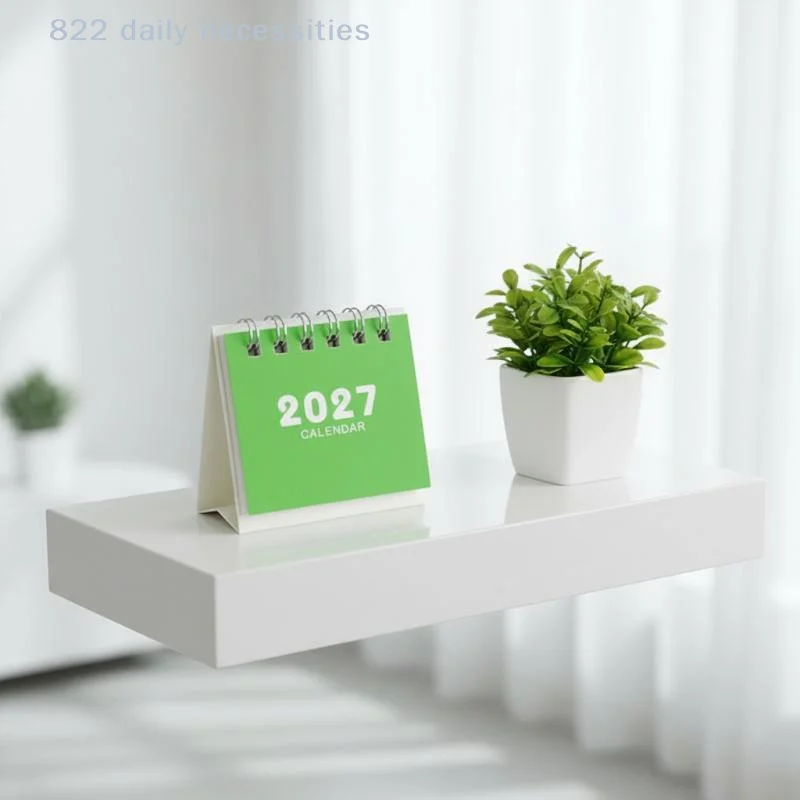 convenient2027 Mini Desk Calendar Portable Waterproof Tear-Resistant Small Calendar for Home Office School Daily Planning