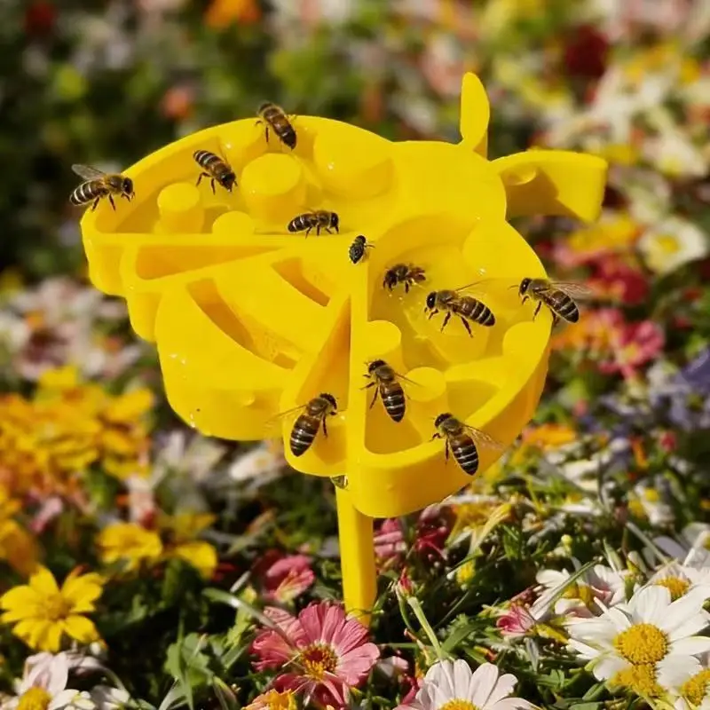 2026 New Insect Waterer with Support, Bee Beetle Drinking Station, Anti-Drowning Garden Water Feeder for Outdoor Gardening