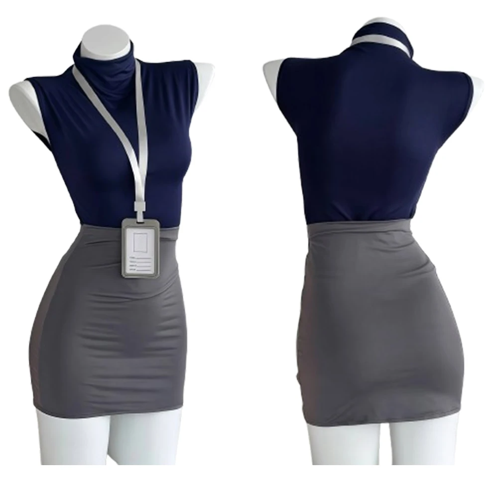 

Sexy Office OL Lady Secretary Cosplay Costumes Erotic Lingerie Hip Wrap Skirt Women Secretary Roleplay Uniform Temptation Suit