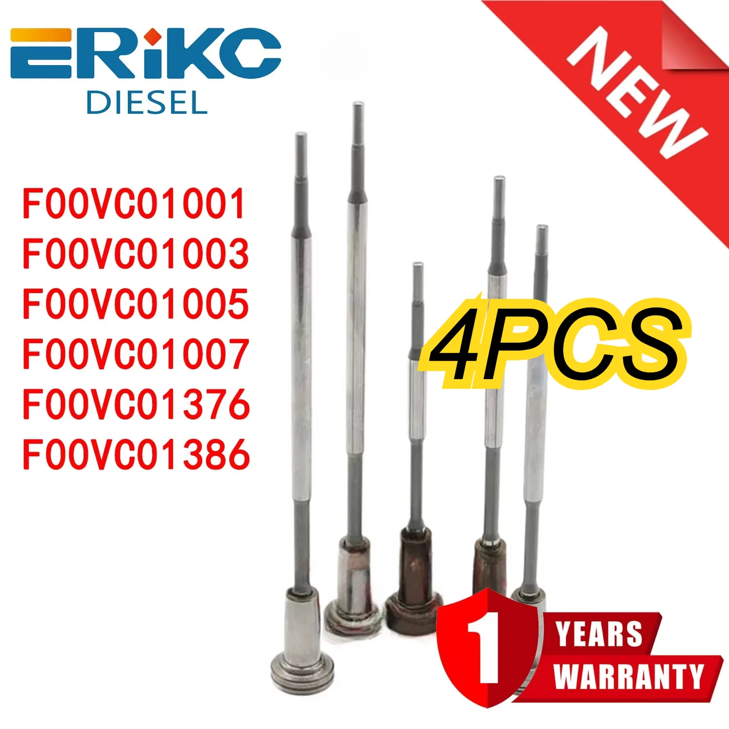 

4PC F00VC01001 F00VC01003 F00VC01005 Diesel Injector Control Valve F00VC01007 F00VC01376 F00VC01386 for