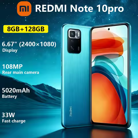 Xiaomi Redmi Note 10pro Smartphone 6.67-inch Displ...
