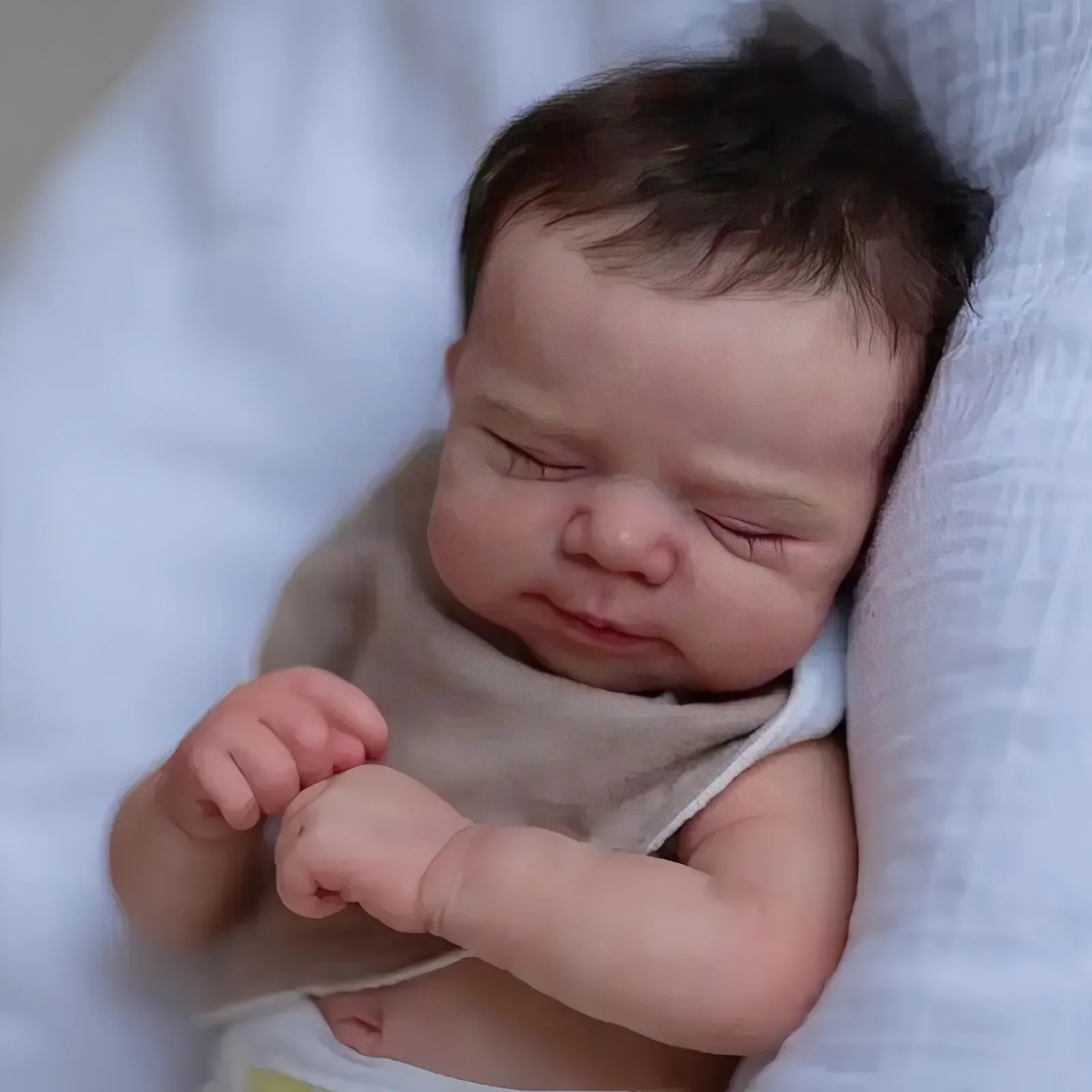 Risbecko 19 pouces déjà peint fini Reborn bébé poupée-fait à la main Reborn Preemie bébé nouveau-né enfants jouet cadeau fille poupées