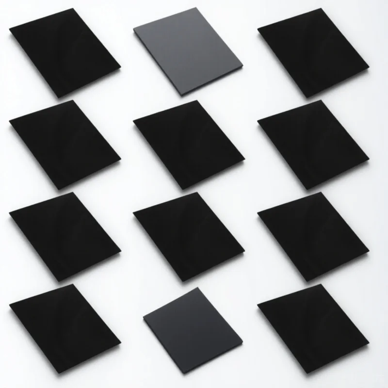 

10Pcs Acrylic Sheet Sturdy 2Mm Black Acrylic Board for DIY Craft Painting Photography Display Crafting Making Supplies