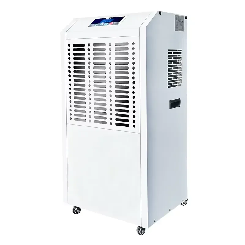 New Electric 90L Commercial Dehumidifier with Customizable Wheels and 1600W for Basement Warehouse and Office