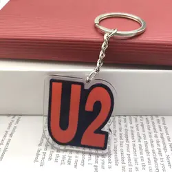 Classic Rock Band Keychain Acrylic Band U2 Music Keychain Car Pendant Bag Accessories Fan Friend Gift