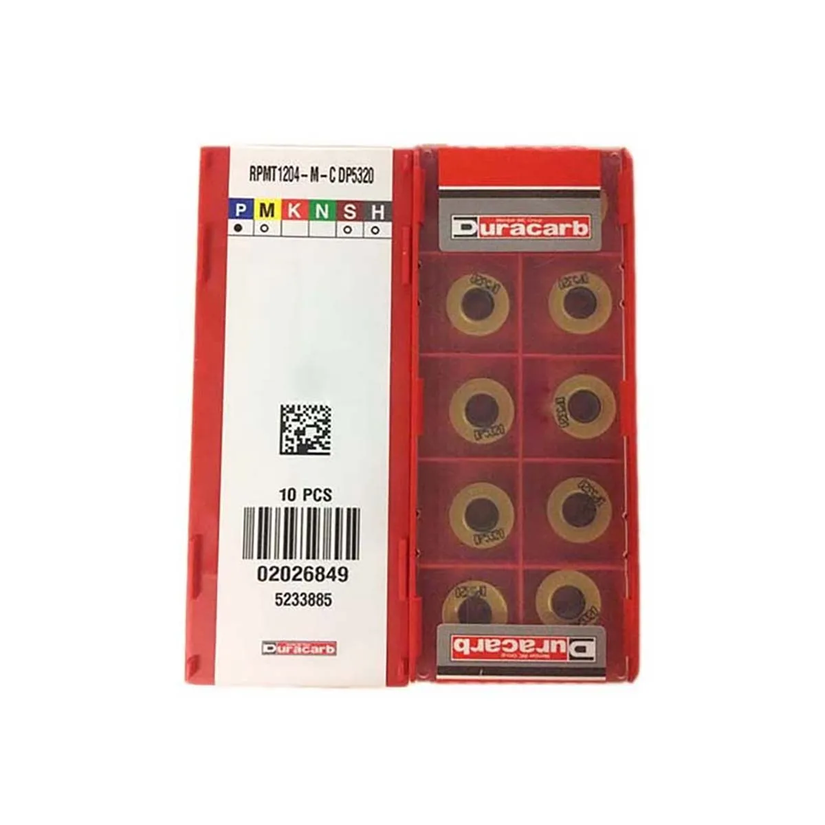 100% Original RPMT Milling Inserts RPMT0802 10T3 1204-M-C MO DP5320 10pcs