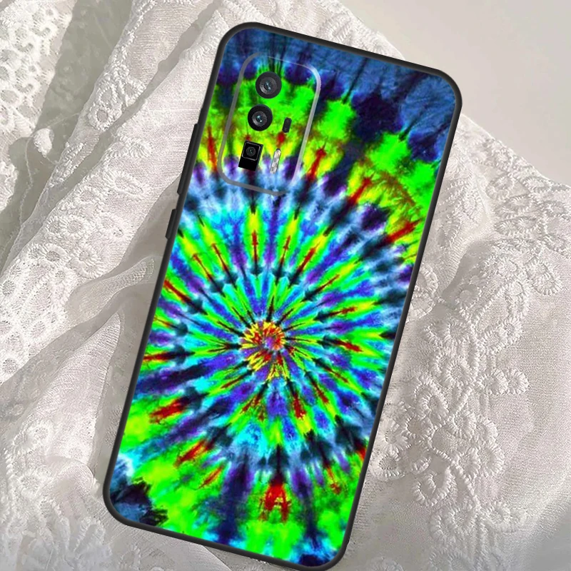 Trippy Tie Dye Hippie Art Case For Xiaomi 13T 14T Pro 12T 11T 13 14 Ultra POCO X6 Pro M6 X3 X5 M5s F3 F5 F6 Cover