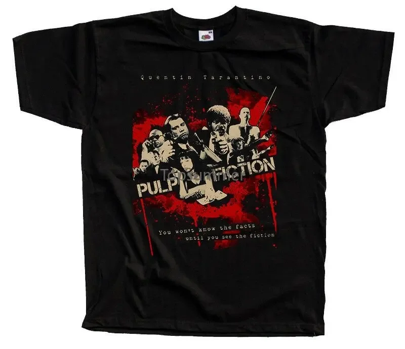 

Pulp Fiction V17 Movie Poster Quentin Tarantino T-Shirt Black All Sizes S-5Xl