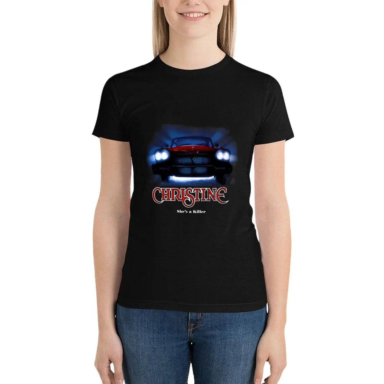 

Awesome Movie Car Christine T-Shirt oversized vintage clothes aesthetic clothes summer clothes tops for Women