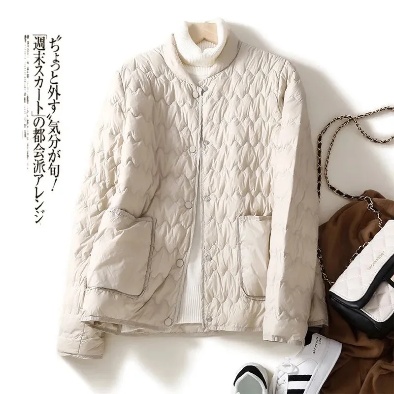 2026 New Down Cotton-Padded Jacket Women Light Short Fashion Parkas Winter Warm Cotton Padded Coat Female Loose Korean Outerwear