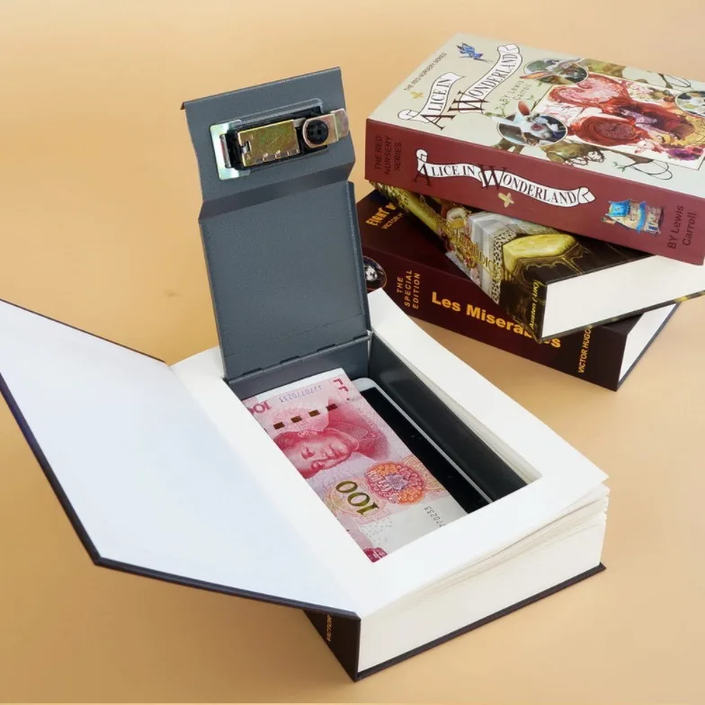 Simulation Book Shape Safe Creative Home Decoration Ornament Birthday Gift Hidden Desktop Storage Box